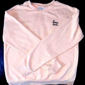 H&M Pink Crew Neck sweater